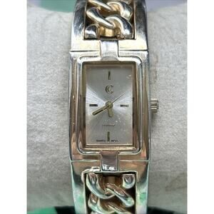 Charming Charlie Gold And Silver Tone Women’s Cuff Watch